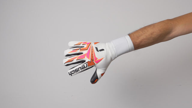 Reusch Attrakt Freegel Gold X gants de gardien de soccer - White / Shocking Orange / Black