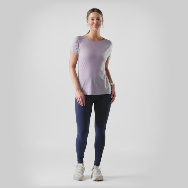 Smartwool Active Ultralite t-shirt femme -Violet tempête