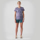 Smartwool T-shirt Merino col rond pour femme - Violet tempête des montagnes