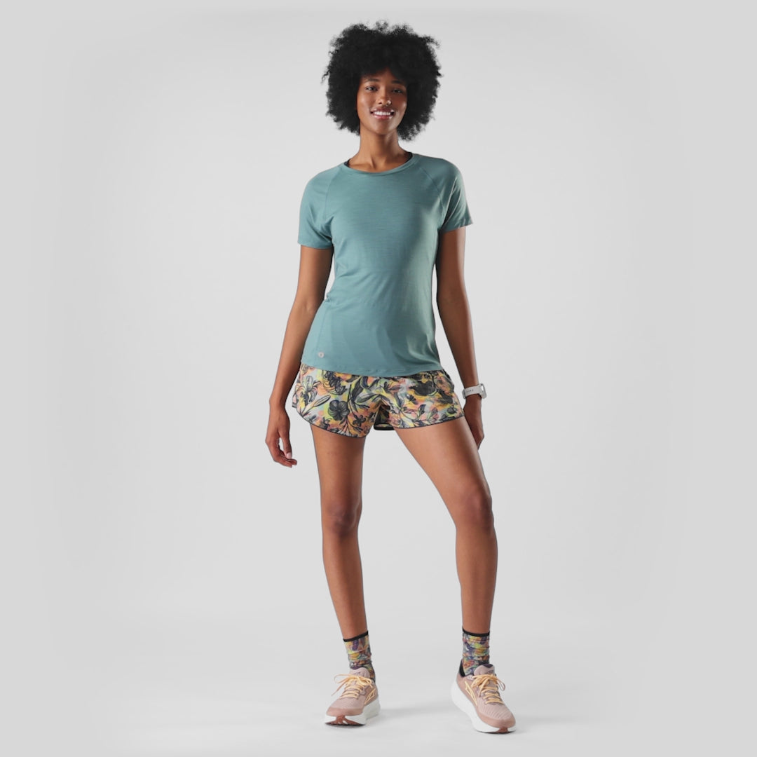 Smartwool Active Ultralite t-shirt femme - Sarcelle poussiéreux