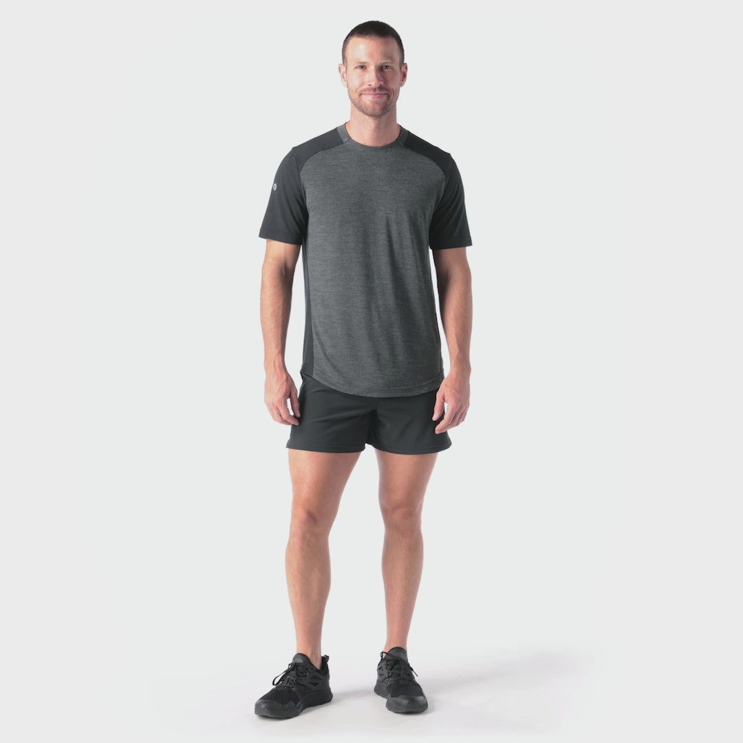 Smartwool short Active doublé 13 cm - Noir