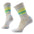 Smartwool Glow women's merino wool running crew sock in ash grey — main image