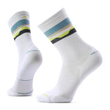 Smartwool Horizons men's merino wool running crew sock in white — main image