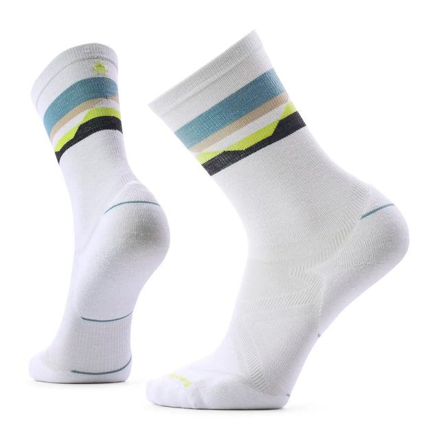 Smartwool Horizons men's merino wool running crew sock in white — main image