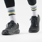 Smartwool Horizons men's merino wool running crew sock in white — additional view