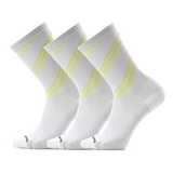 Smartwool Run Zero Cushion men's merino wool running crew sock in white — additional view