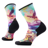 Smartwool Serene Peak women's merino wool trail running crew sock in dusty teal — main image
