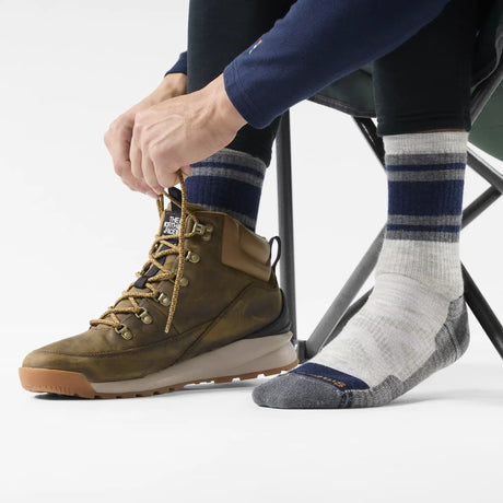 Smartwool Lolo Trail men's merino wool full cushion hiking sock in ash grey — additional view