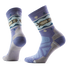 Smartwool Otter Float women's merino wool hiking crew sock in dusk blue with otter motif