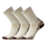 Smartwool Performance Hike Light Cushion men's merino wool hiking crew sock in white — additional view
