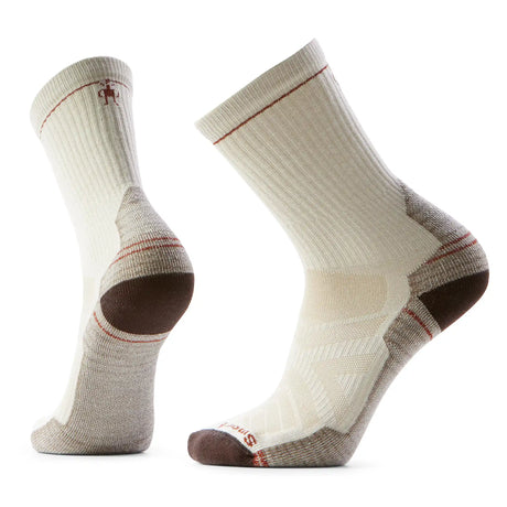 Smartwool Performance Hike Light Cushion men's merino wool hiking crew sock in white — main image