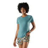 Smartwool Active Ultralite women's merino wool short-sleeve tee in teal — main image