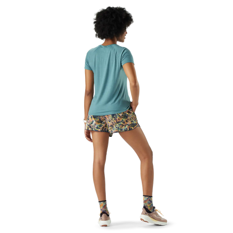 Smartwool Active Ultralite women's merino wool short-sleeve tee in teal — additional view