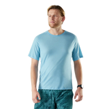 Smartwool Active Ultralite men's merino wool short-sleeve tee in sky blue — main image