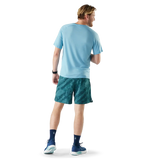 Smartwool Active Ultralite men's merino wool short-sleeve tee in sky blue — additional view