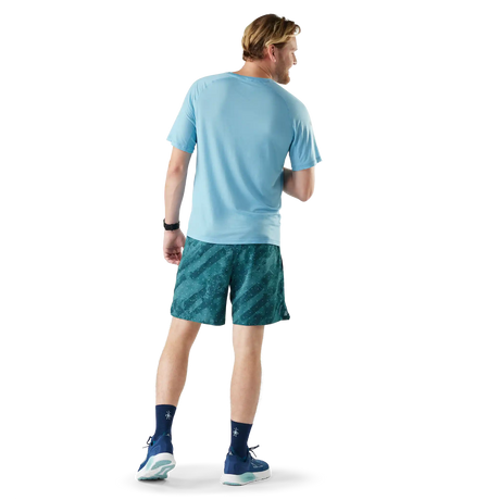 Smartwool Active Ultralite men's merino wool short-sleeve tee in sky blue — additional view