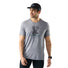 Smartwool Moose Mode men's merino wool short-sleeve graphic tee in light gray heather — main image