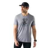 Smartwool t-shirt à manches courtes graphique Moose Mode pour homme, coloris Gris pâle chiné — image principale