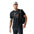 Smartwool Wander Valley men's merino wool short-sleeve graphic tee in black — main image