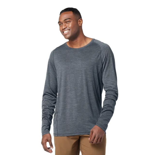 Smartwool T-shirt à manches longues Active Ultralite pour homme, coloris Gris graphite chiné — vue supplémentaire