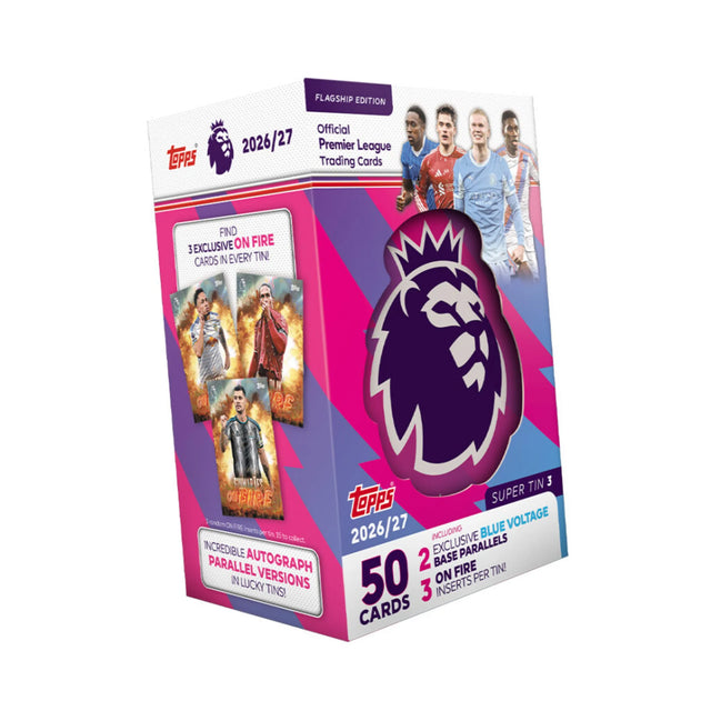 Topps Premier League 2026-27 Flagship — Super Tin (50 cards)