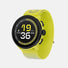 Montre GPS de course Suunto Run, coloris Lime (bracelet textile) — vue de trois-quarts