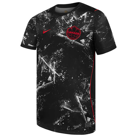 Maillot réplique Nike noir Canada Soccer 2026 extérieur Stadium pour enfants