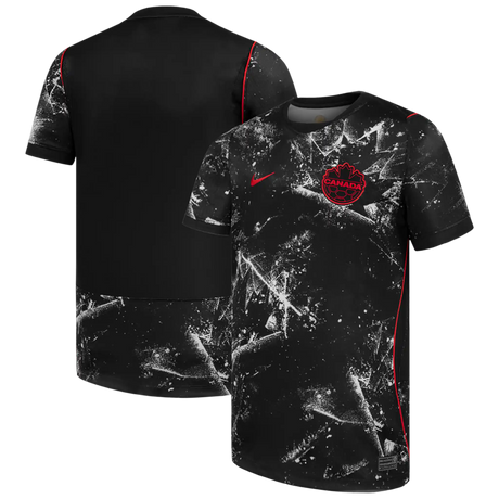 Maillot réplique Nike noir Canada Soccer 2026 extérieur Stadium pour enfants