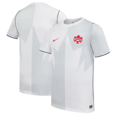 Nike Canada Soccer White Home Stadium Replica Jersey - Youth