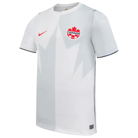 Nike Canada Soccer White Home Stadium Replica Jersey - Youth