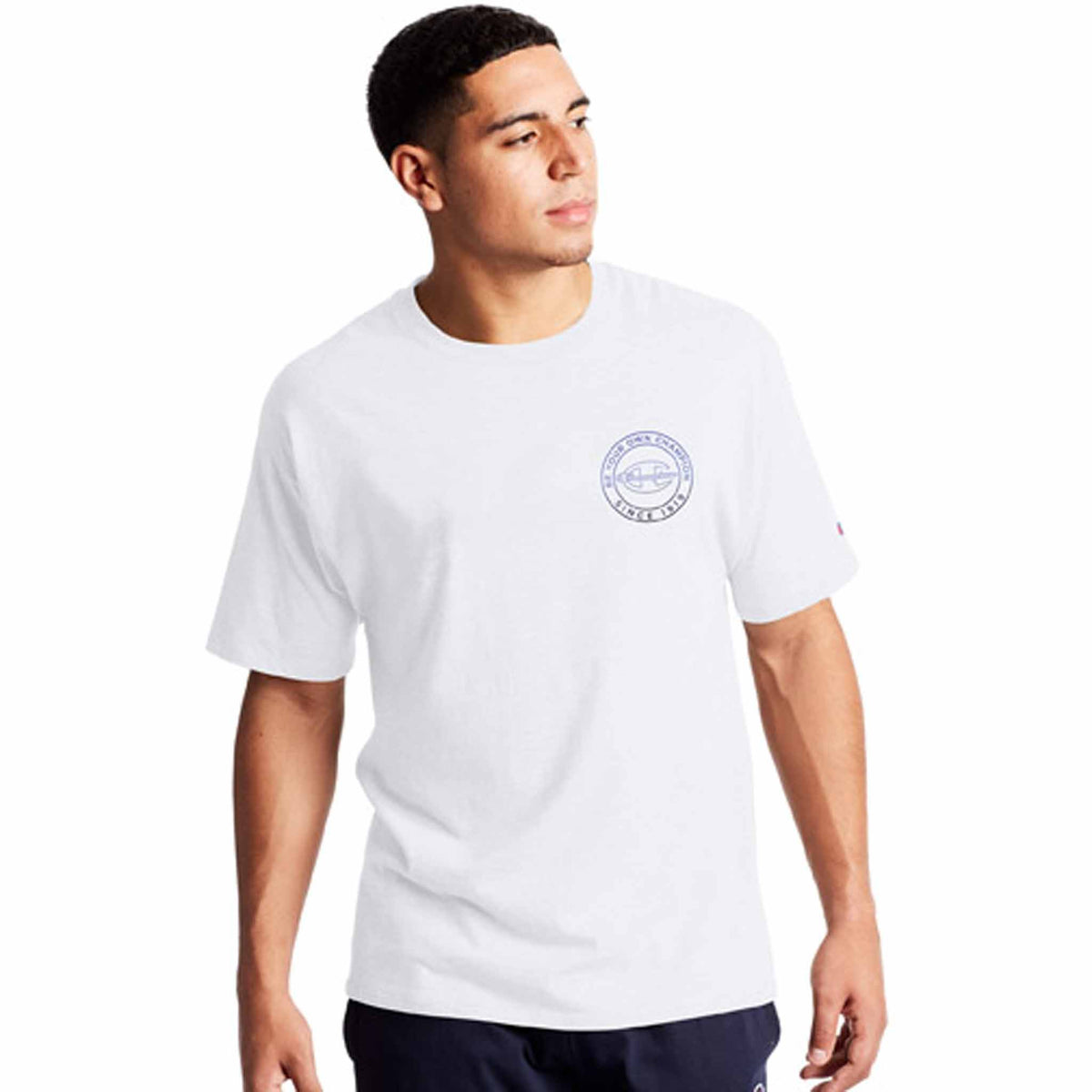 Champion Classic Graphic Tee T-shirt à manches courtes pour homme blanc