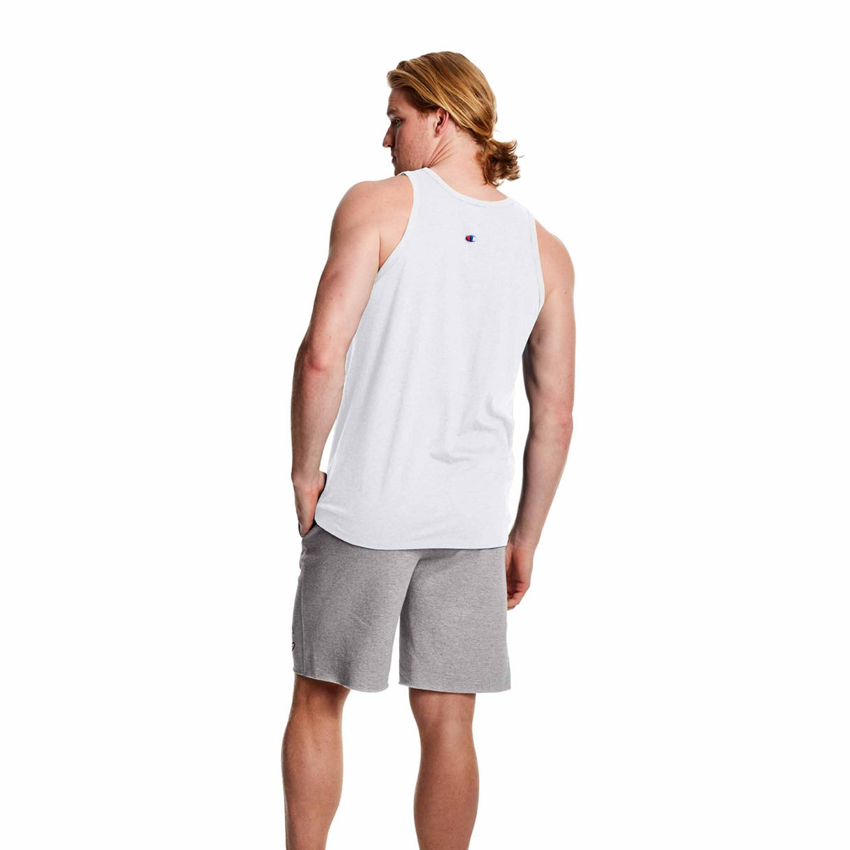Champion Classic Graphic Tank T-shirt sport sans manches pour homme blanc vue de dos