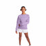 Champion Powerblend Classic Crew Script Logo Chandail molletonné pour femme Enchanted Lilac