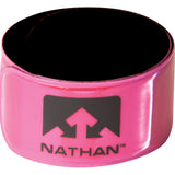 Nathan Reflex runner's reflective snap bands pink
