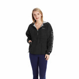 Champion Stadium Lightweight Anorak Veste coupe-vent pour femme noir vue de face