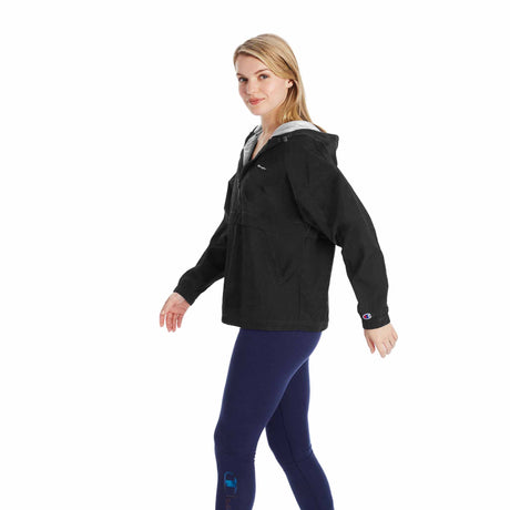 Champion Stadium Lightweight Anorak Veste coupe-vent pour femme noir