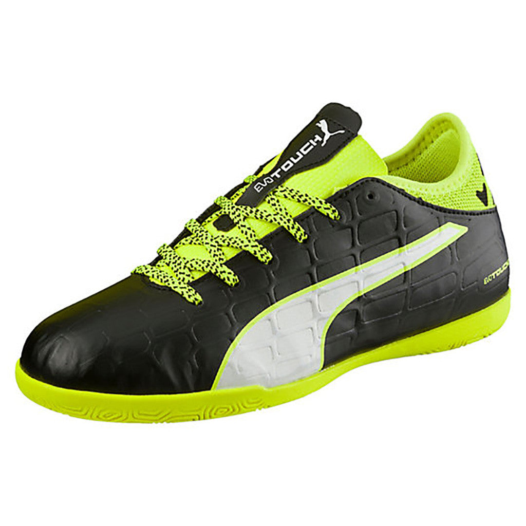 Puma evoTOUCH 3 IT JR indoor soccer shoes black yellow
