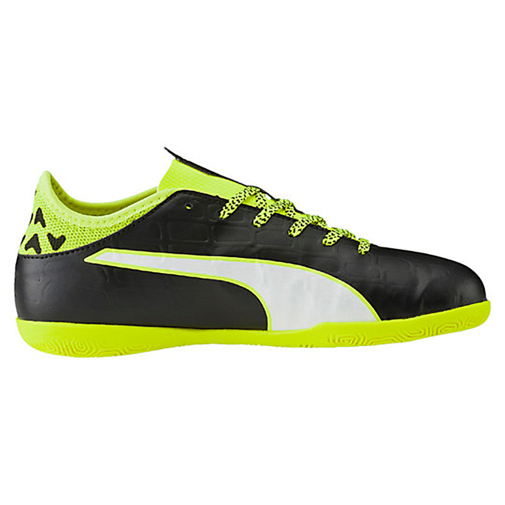 Puma evoTOUCH 3 IT JR indoor soccer shoes black yellow lv
