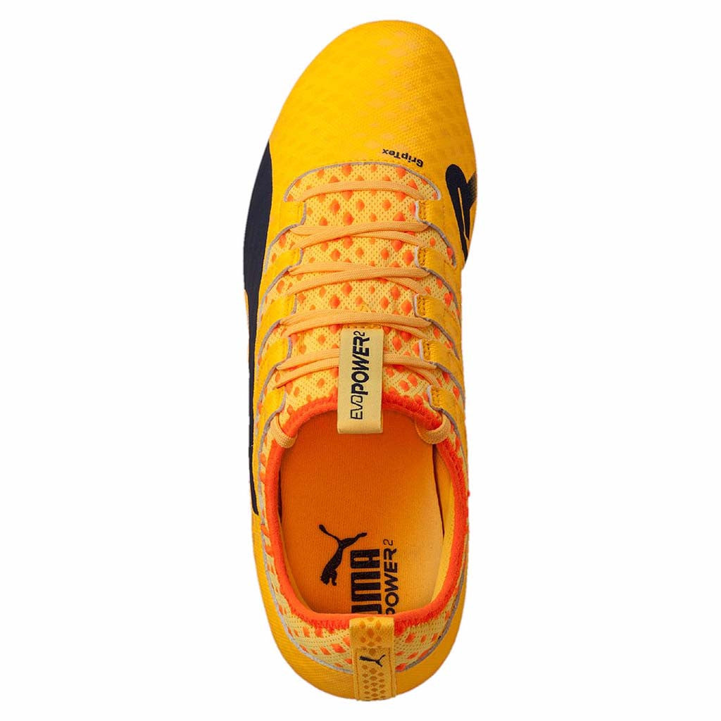 Chaussure de soccer Puma evoPOWER Vigor 2 FG orange vue superieure