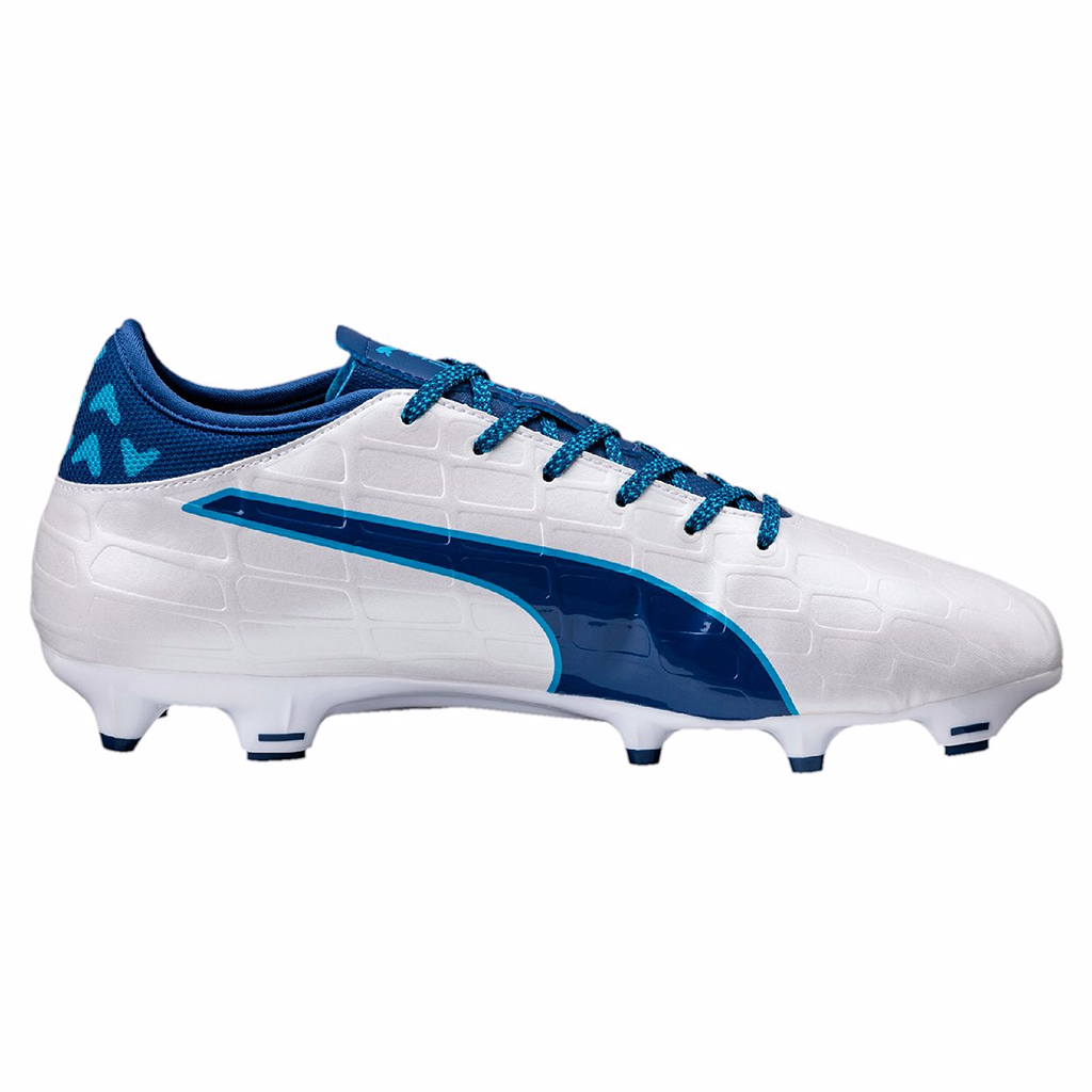 Puma evoTouch 3 FG soccer cleats white blue lv