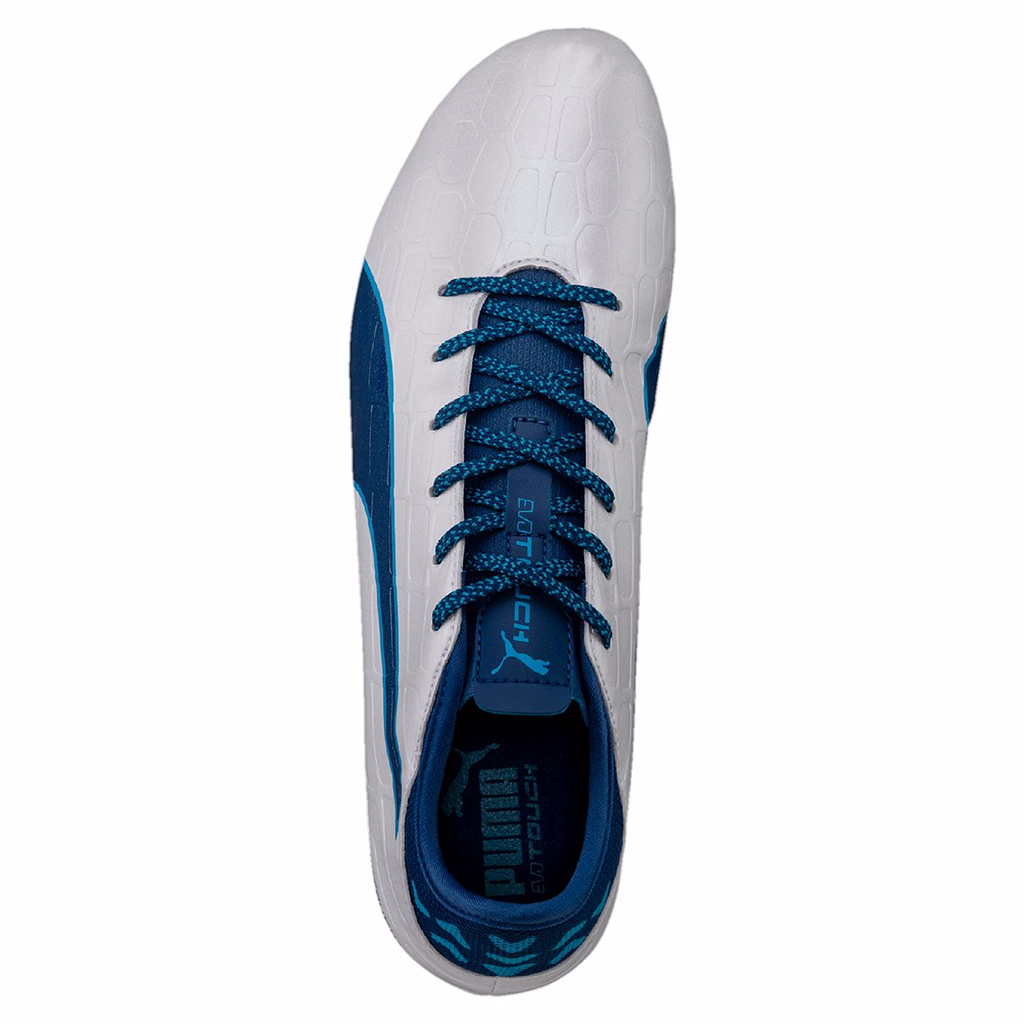 Puma evoTouch 3 FG soccer cleats white blue uv
