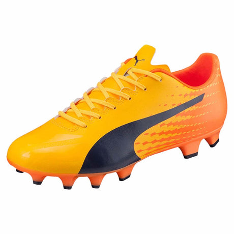 Puma evoSPEED 17.4 FG soccer cleats orange blue