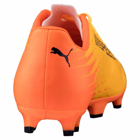 Puma evoSPEED 17.4 FG soccer cleats orange blue rv2