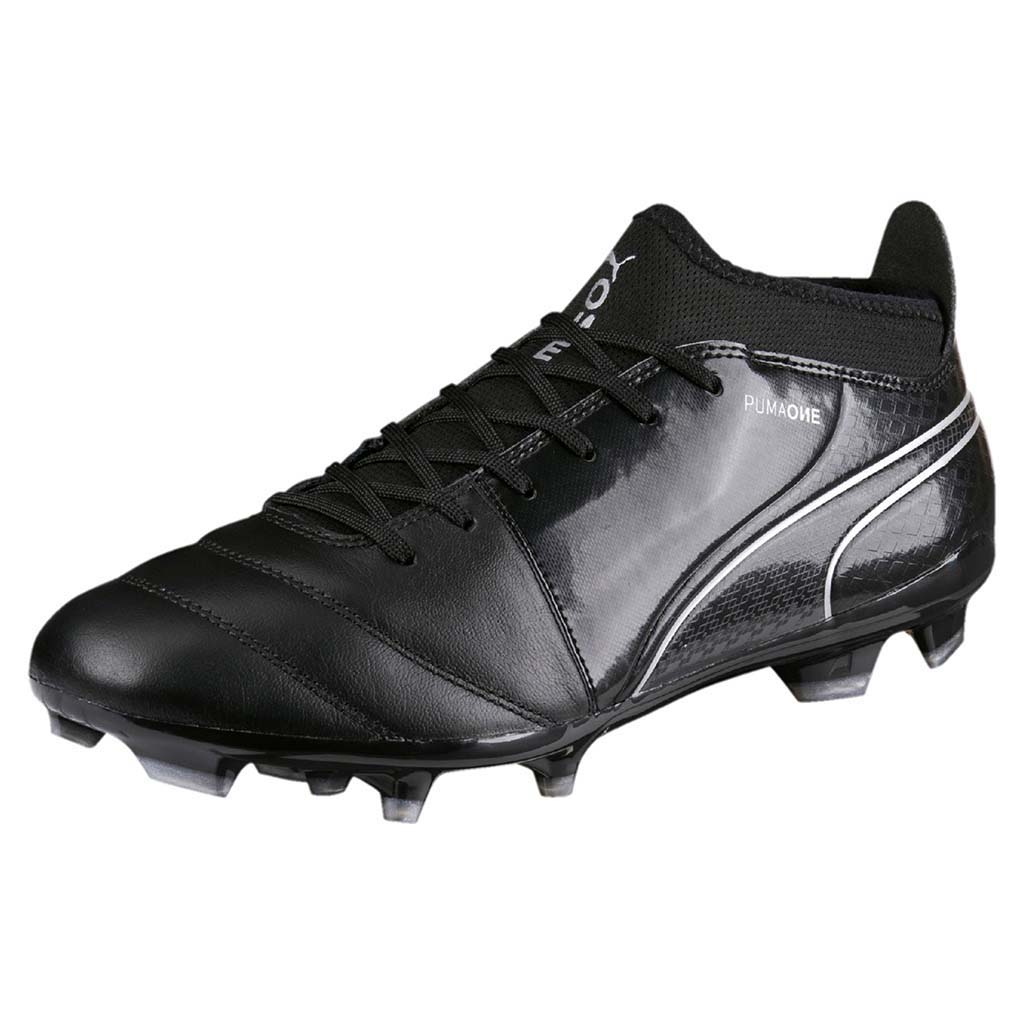 Chaussure de soccer Puma ONE 17.3 FG black vue lat