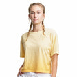 Champion Cropped Ombre Tee t-shirt pour femme Adobe Wall Tan Ombre