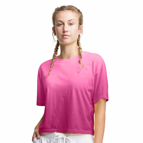 Champion Cropped Ombre Tee t-shirt pour femme Fantastic Fuchsia Ombre