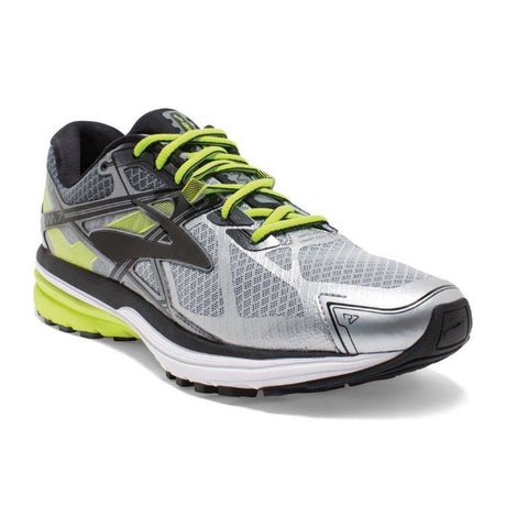 Brooks Ravenna 7 chaussure de course a pied homme argent lime lv2