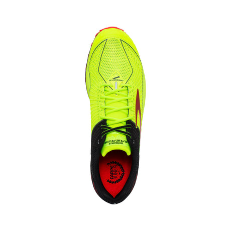 Brooks Mazama chaussure de course a pied trail homme jaune noir rouge uv