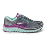 Brooks Glycerin 13 chaussure de course a pied femme gris mauve turquoise