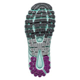 Brooks Glycerin 13 chaussure de course a pied femme gris mauve turquoise semelle